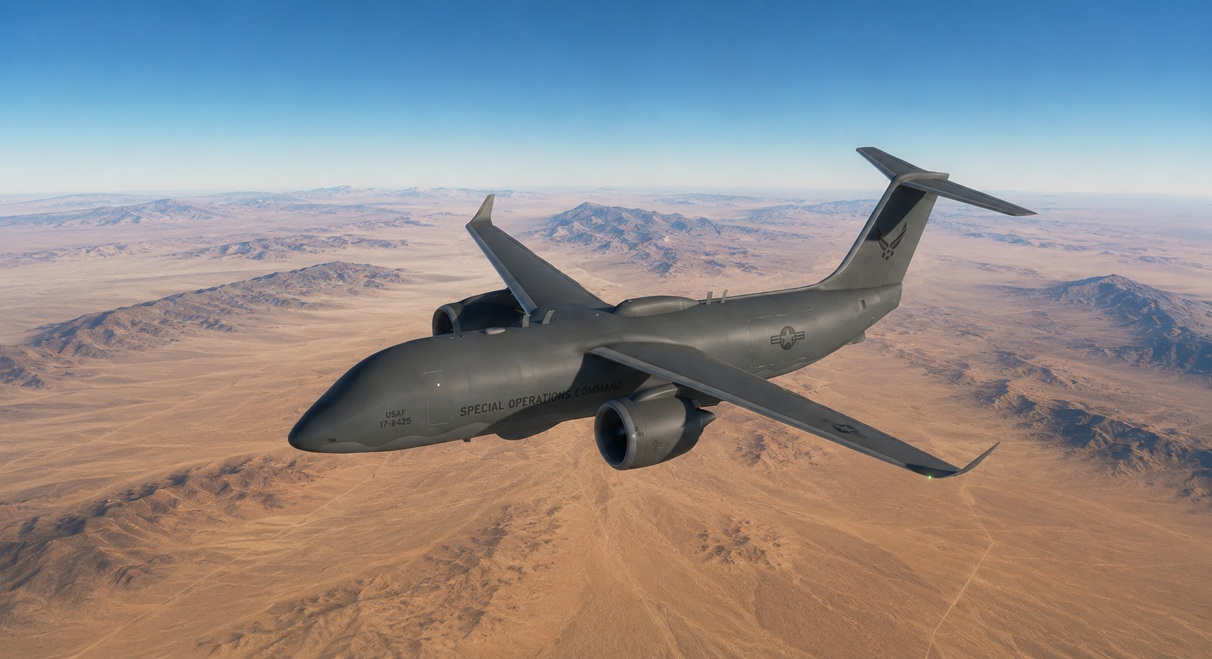 Revia R-family in remote and autonomous operations configuration over desert terrain.